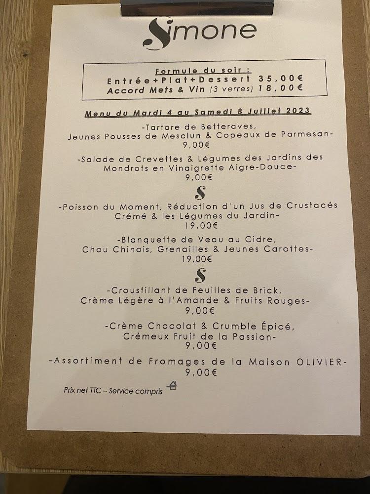 Simone - Menu Image 4